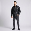 Men’s Genuine Lambskin Leather Shirt – Premium Slim Fit Leather Shirt