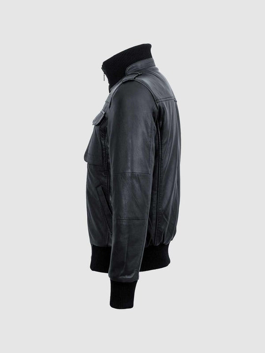 Klassische Lederjacke für Herren