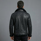 B3 Shearling Leather Jacket _ Men's Flying Jacket
