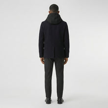 Load image into Gallery viewer, Men’s Dark Blue Wool Navy Peacoat – Classic Double Breasted Winter Coat
