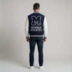 Shop Navy Signature Varsity Jacket