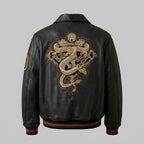Urban Elite Leather Varsity Jacket – Premium Real Leather Letterman