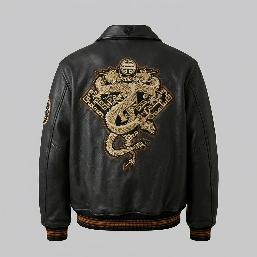 Urban Elite Leather Varsity Jacket – Premium Real Leather Letterman
