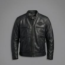 Laden Sie das Bild in den Galerie-Viewer, Harley Davidson Votary Motorrad Leder Bikerjacke
