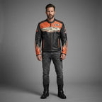 Harley Davidson Screamin Eagle Vintage Racing Leather Jacket