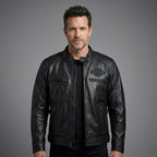 Harley Davidson Votary Motorrad Leder Bikerjacke