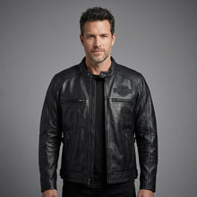 Laden Sie das Bild in den Galerie-Viewer, Harley Davidson Votary Motorrad Leder Bikerjacke
