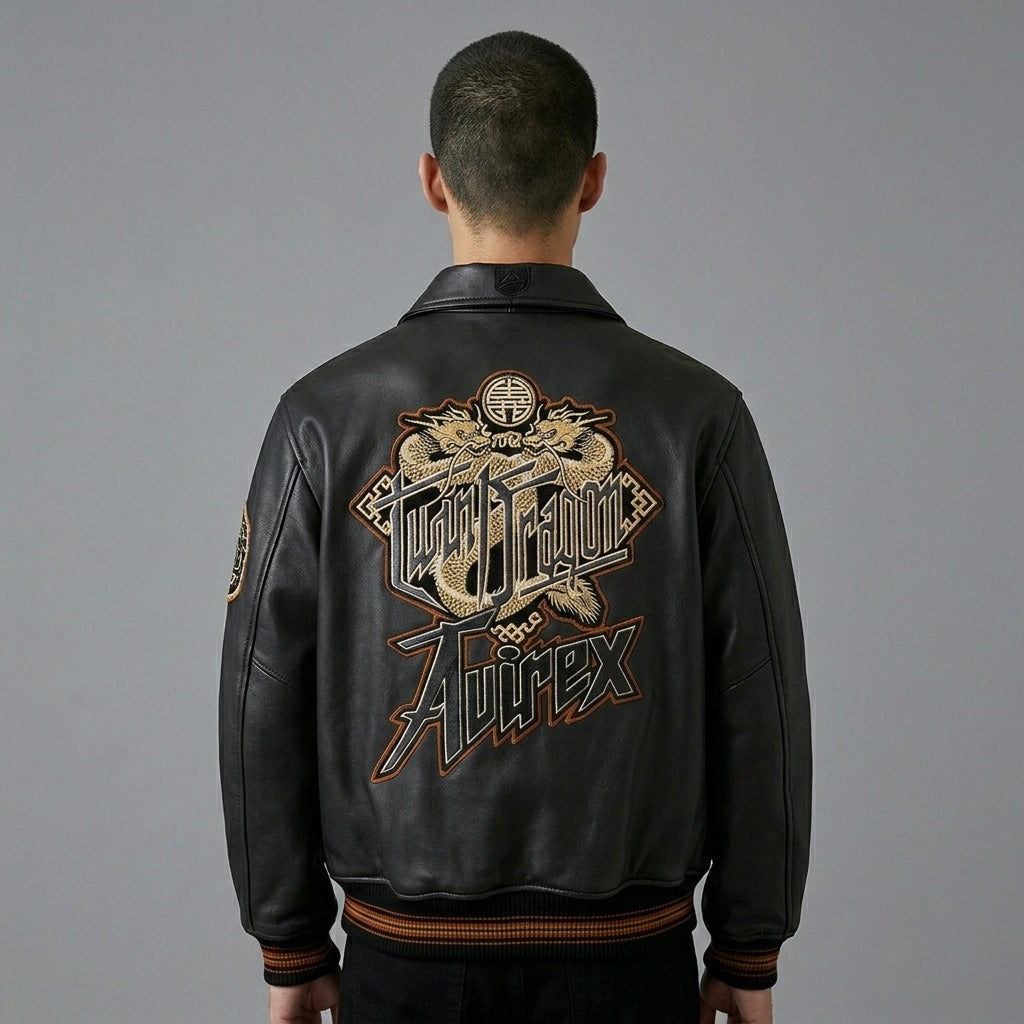 Urban Elite Leather Varsity Jacket – Premium Real Leather Letterman