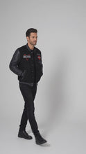 Load and play video in Gallery viewer, Harley-Davidson V-Twin Varsity Leather Jacket for Men
