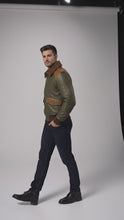 Load and play video in Gallery viewer, Men’s A2 Classic Leather Bomber Jacket
