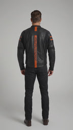 Brawler Leder Motorradjacke für Herren – Harley-Stil schwarze Bikerjacke