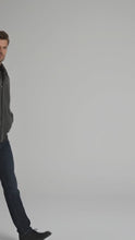 Laden und Abspielen von Videos im Galerie-Viewer, Leder Fliegerjacke Metropolitan Holzkohlegrau – Aviator-Stil
