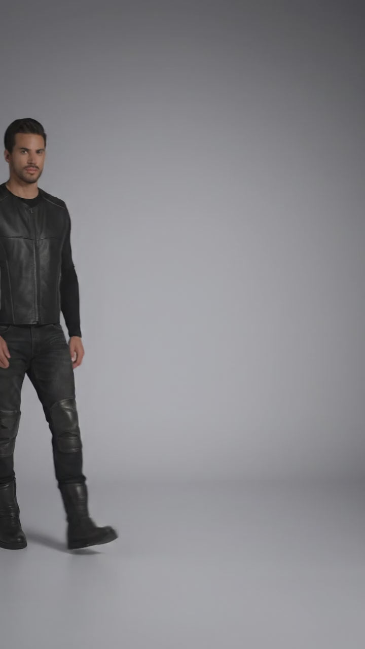 Titan-Flow Perforated Leather Motorcycle Vest – Breathable Moto Style