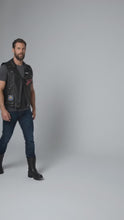 Load and play video in Gallery viewer, Indian Motorcycle Genuine Leather Vest – Classic Rider Edition
