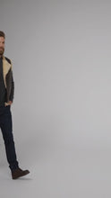 Load and play video in Gallery viewer, Aero Outlaw Shearling Leather Vest – Classic Biker Style
