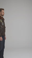 Laden und Abspielen von Videos im Galerie-Viewer, Klassische A2 Fliegerlederjacke für Herren
