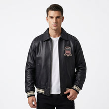 Laden Sie das Bild in den Galerie-Viewer, Distressed Leder Motorradjacke – Vintage Heritage Edition
