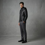 Men's Black Billionaire Hooded Leather Jacket