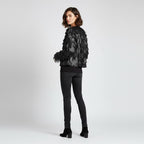 Women's Full Fringe Leather Jacket