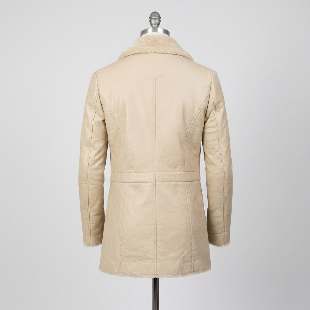 Men's Cream Vintage Jacket | Lightweight Mid-Season Outerwear – Leather Outlet