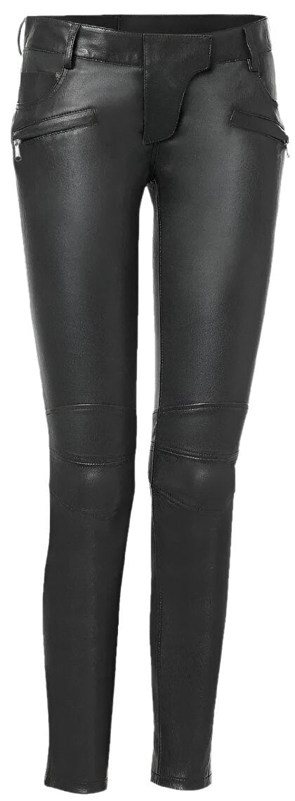 Women’s Black Lambskin Leather Pants