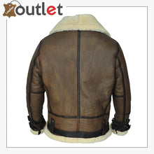 Load image into Gallery viewer, Men Brown B3 Aviator Shearling Jacket
