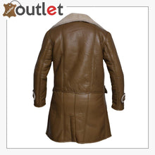 Load image into Gallery viewer, Men Brown Shearling Leather Trench
