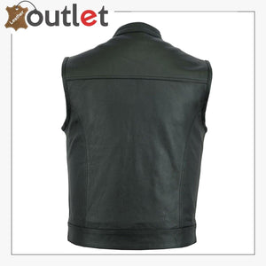 2020 New Styles Leather Motorcycle Vest For Men