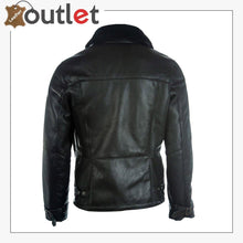 Load image into Gallery viewer, Men Pure Black B3 Shearling Jacket
