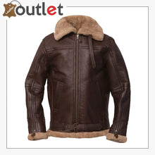 Load image into Gallery viewer, Men Brown Sheepskin Leather Jacket
