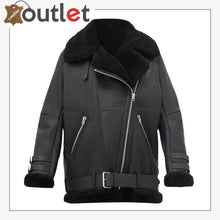 Load image into Gallery viewer, Women Pitch Black B3 Shearling Jacket
