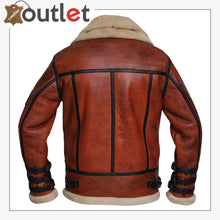 Load image into Gallery viewer, Women Distressed Brown Shearling Leather Jacket
