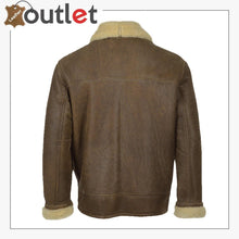 Load image into Gallery viewer, Men Brown Aviator Shearling Leather
