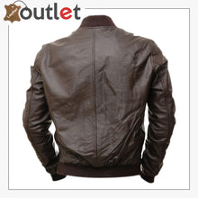 Load image into Gallery viewer, Men Hickory Brown Bomber Jacket
