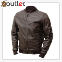 Load image into Gallery viewer, Men Hickory Brown Bomber Jacket
