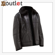 Load image into Gallery viewer, Black B3 Shearling Jacket For Men
