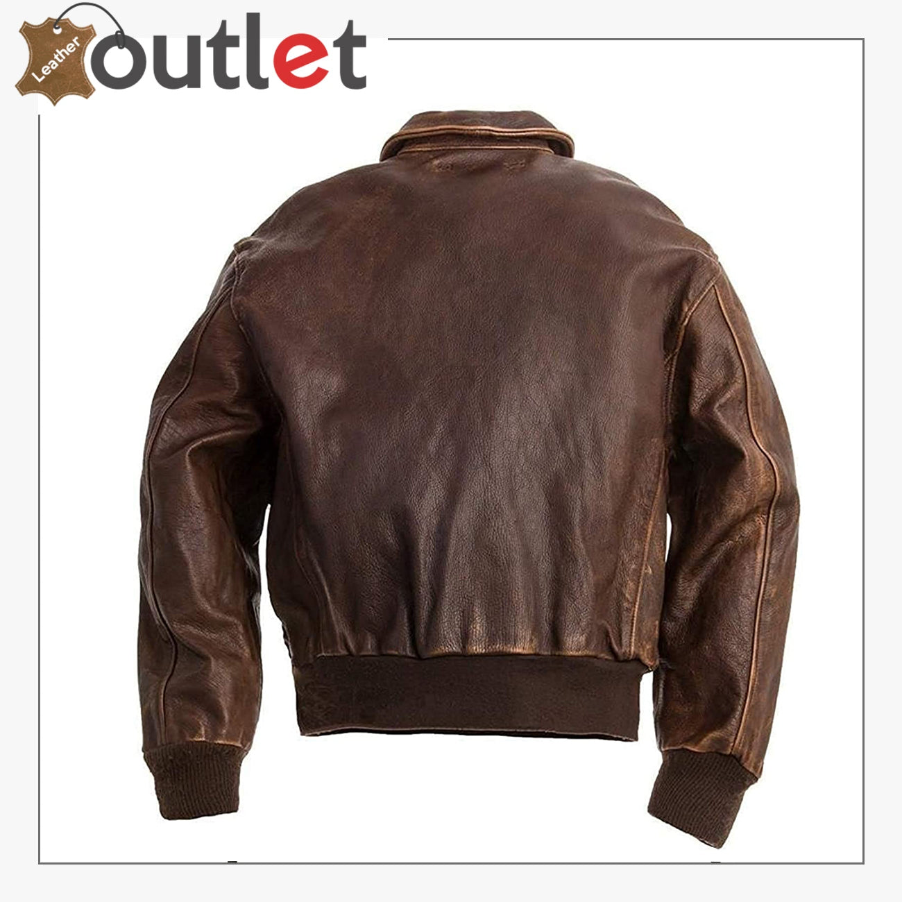A2 Aviator Brown Bomber Leather Jacket Leather Outlet