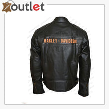 Load image into Gallery viewer, Bill Goldberg Black Harley Davidson Motorcycle Leather Jacket - Leather Outlet
