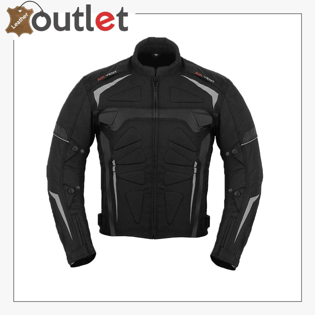 Black Motowizard Design Motorcycle Jacket