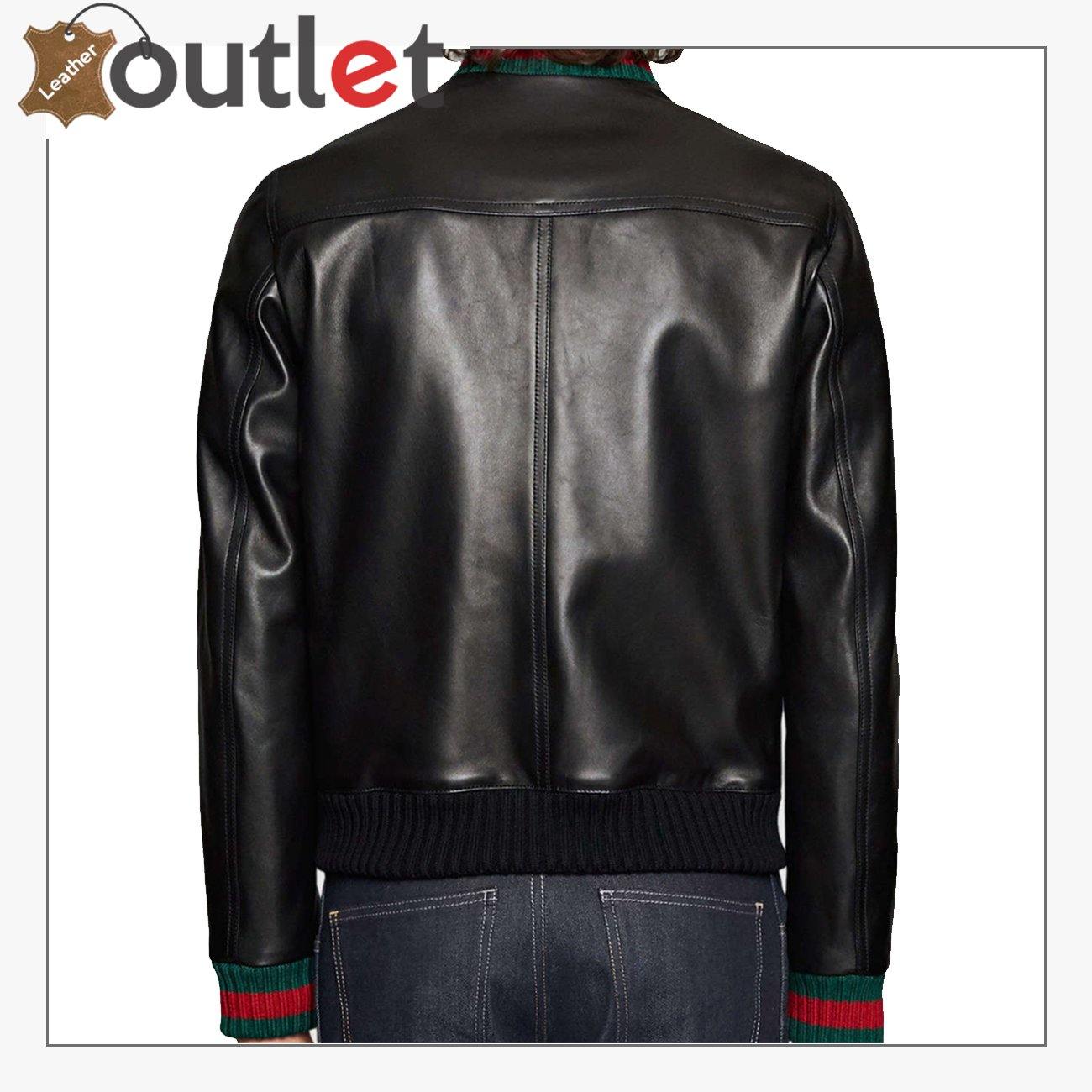 Black Stylish Leather Jacket for Mens - Leather Outlet