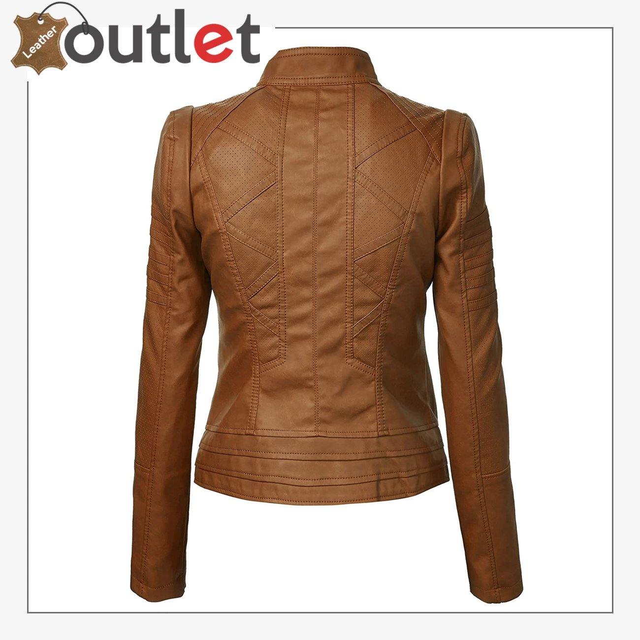 Brown High Light Leather Fashion Jacket