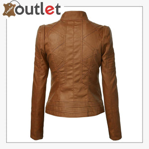 Brown High Light Leather Fashion Jacket