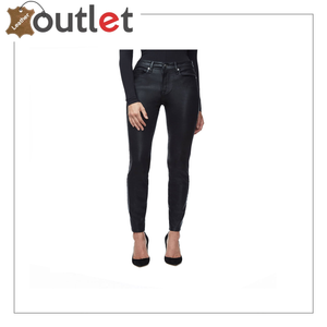 00s Leather Pants Black Leather