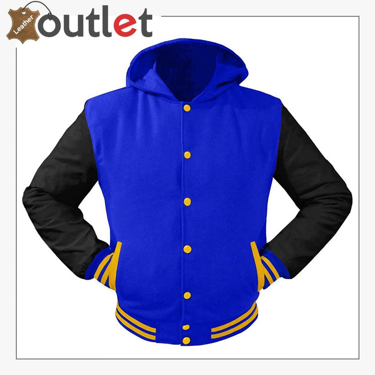 College baseball leather varsity jacket for women with snap front and ribbed knit collar