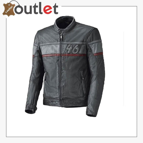 Custom 46 No Held Stone Retro Motorcycle Jacket - Leather Outlet
