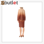 Dégradé leather shirt