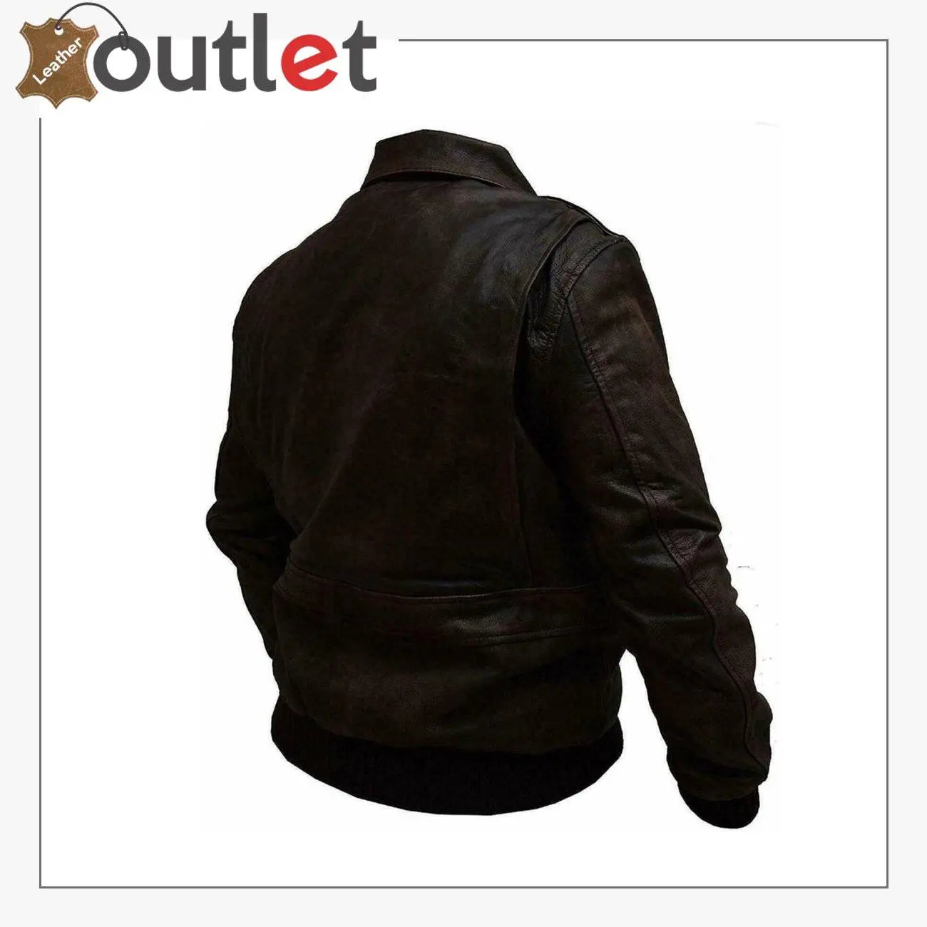 Leather 2025 coat outlet