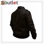 Distressed Brown Handmade Leather Jacket For Men - Leather Outlet