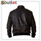 Distressed Brown Handmade Leather Jacket For Men - Leather Outlet