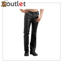 Load image into Gallery viewer, Black Jim Morrison Leather Pants
